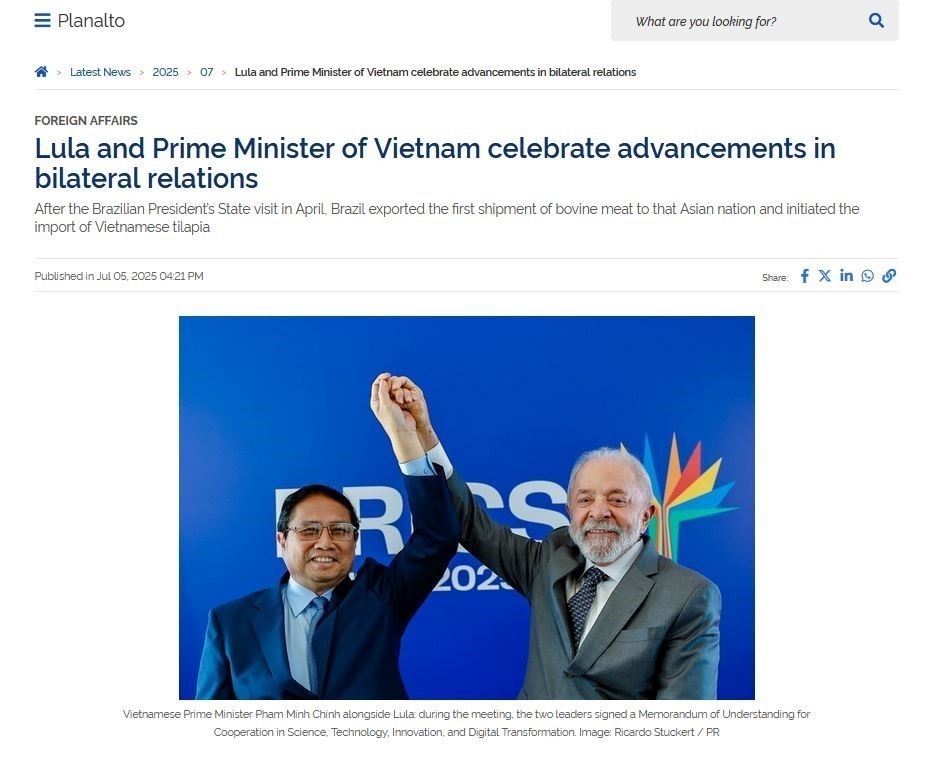 Truyền thông Brazil đưa tin đậm nét hoạt động của Thủ tướng Phạm Minh Chính tại Rio de Janeiro - Ảnh 5.