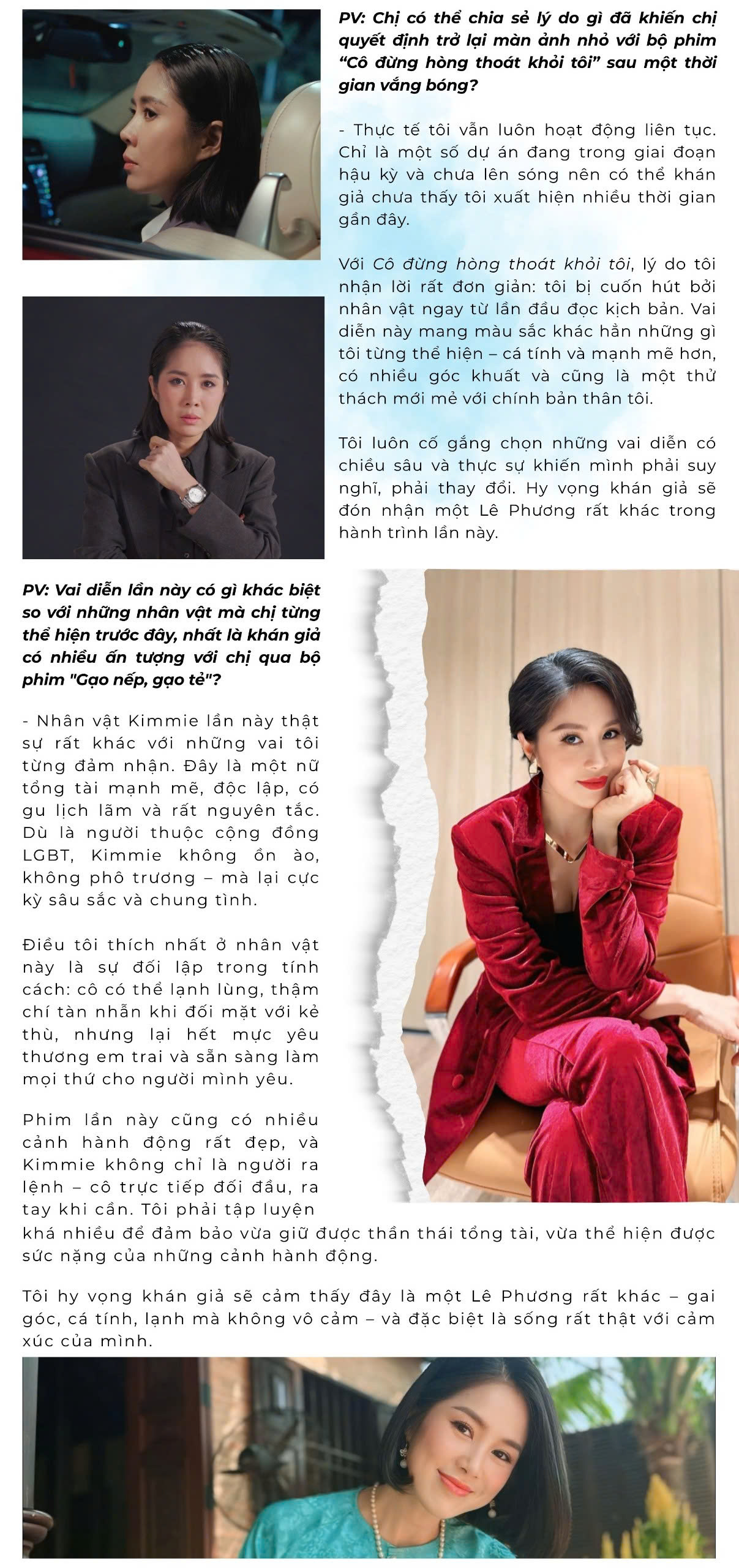 Lê Phương 'lột xác' thành nữ tổng tài LGBT trong phim mới - Ảnh 2.