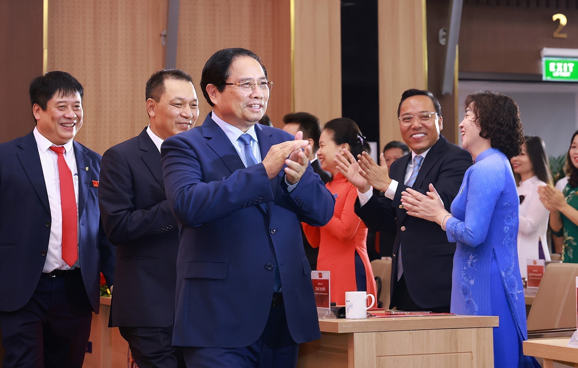 Thủ tướng Phạm Minh Chính dự Đại hội Đảng bộ Tập đoàn Điện lực Việt Nam lần thứ IV - Ảnh 2.
