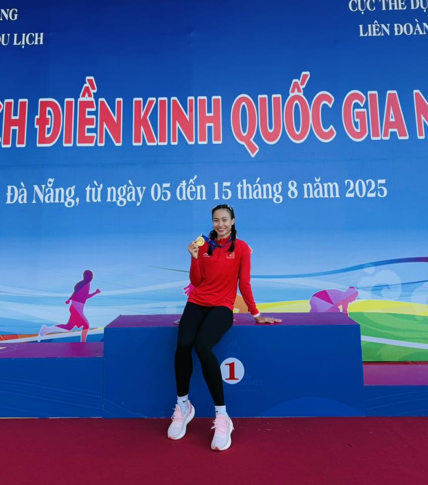 'Hot girl' điền kinh bảo vệ HCV trong tích tắc ở Giải vô địch quốc gia - Ảnh 3.
