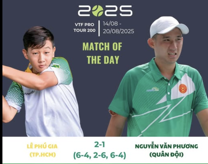 Tay vợt 13 tuổi thắng sốc người hùng Davis Cup Việt Nam ở giải vô địch quốc gia 2025 - Ảnh 1.