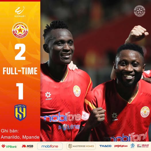 Tân binh PVF CAND đánh bại SLNA 2-1 trên sân nhà ở vòng 1 V-League 2025-2026