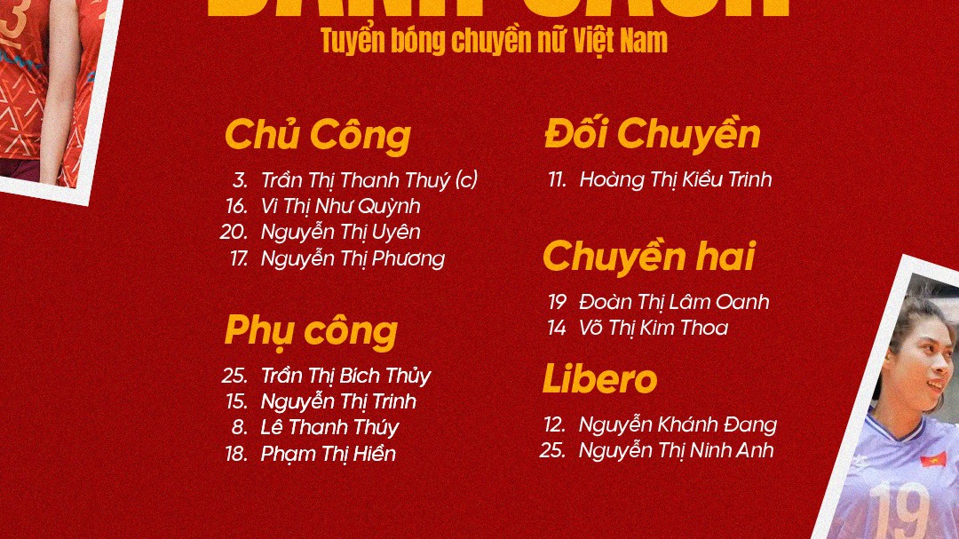 Thông báo mới nhất của Liên đoàn bóng chuyền Việt Nam sau khi Bích Tuyền rút lui, không dự giải thế giới.