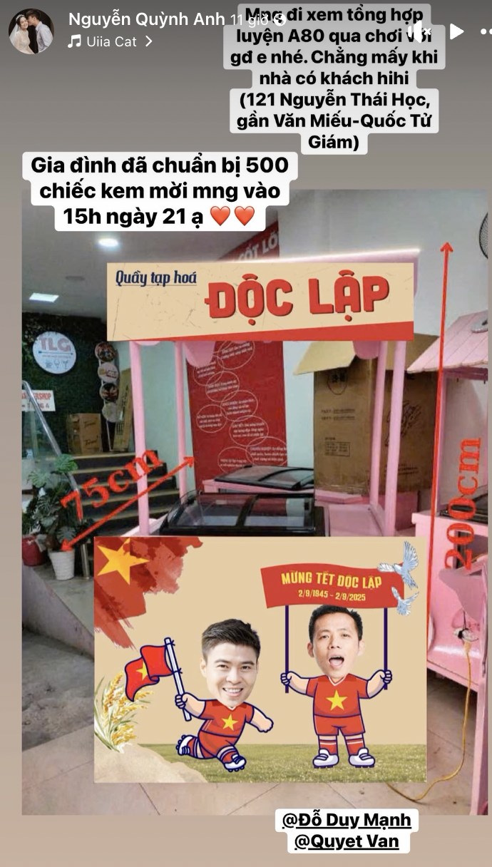 Vợ chồng cầu thủ Duy Mạnh biến nhà mặt phố thành góc check-in, mời bà con ghé khi xem tổng hợp luyện - Ảnh 3.