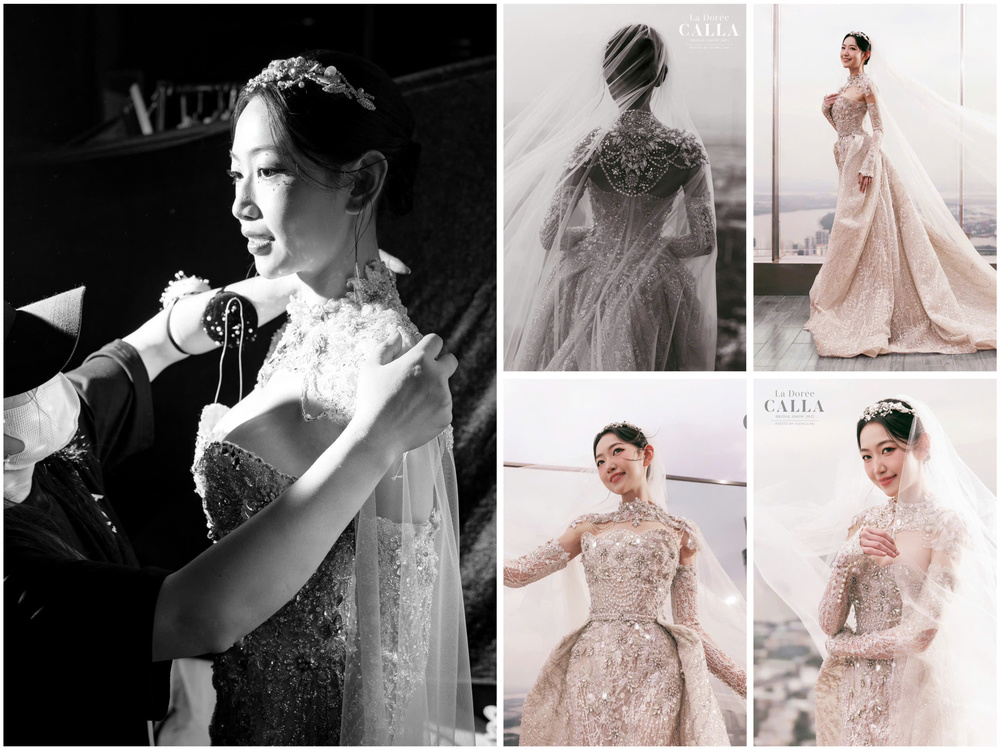 Calla Show 2025: Cô dâu đời thực sải bước trên sàn diễn của NTK Phương Linh - Ảnh 3.