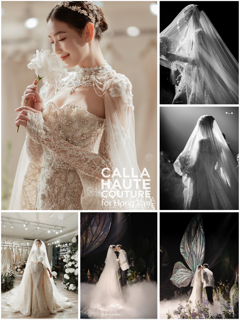 Calla Show 2025: Cô dâu đời thực sải bước trên sàn diễn của NTK Phương Linh - Ảnh 4.
