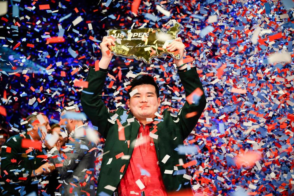 Thắng kịch tính đối thủ số một thế giới, tay cơ Singapore vô địch US Open 2025, nhận 2,6 tỷ tiền thưởng - Ảnh 1.