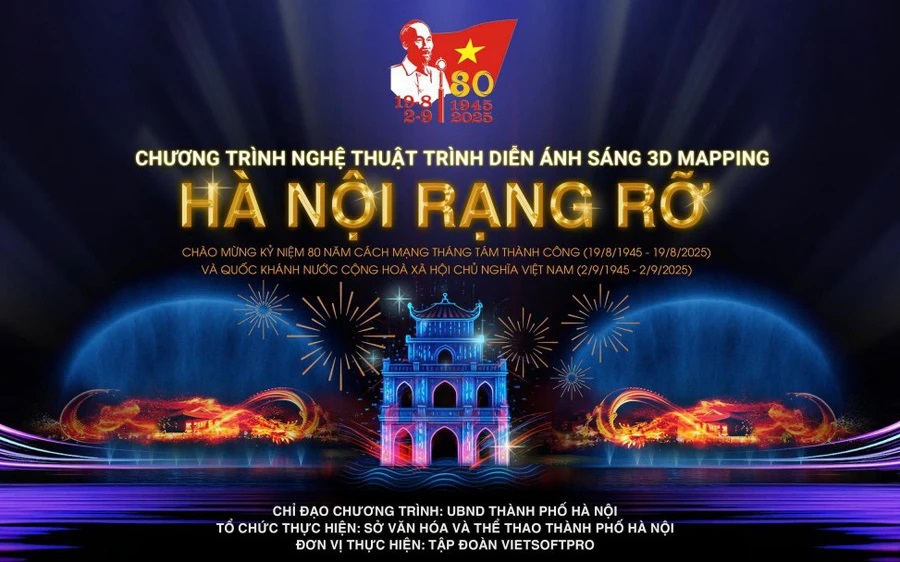Thời gian, địa điểm chương trình nghệ thuật trình chiếu ánh sáng 3D Mapping - Ảnh 1.