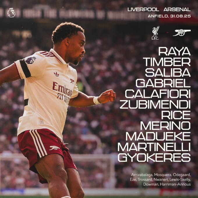 TRỰC TIẾP bóng đá Liverpool vs Arsenal: Ekitike đá chính - Ảnh 2.