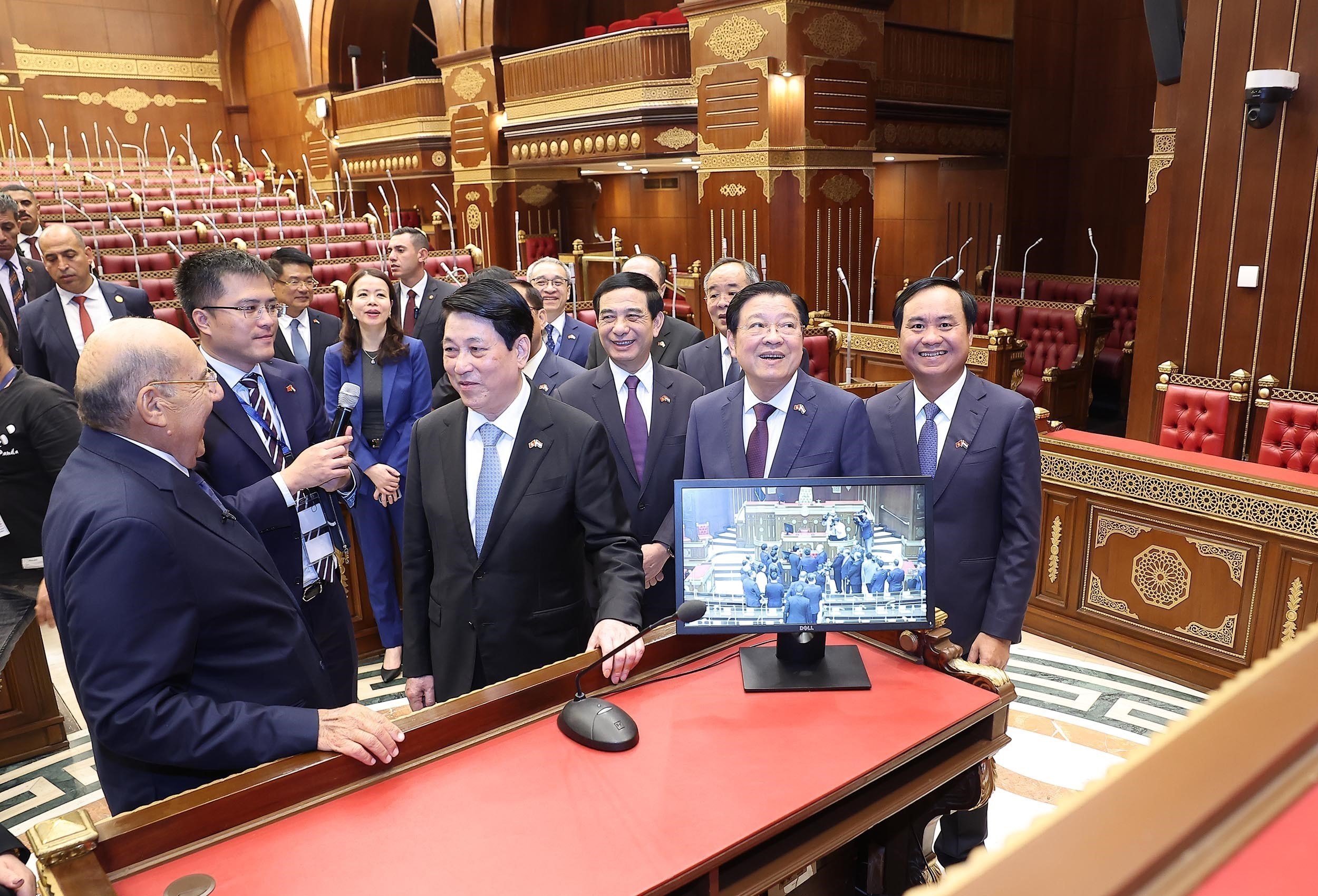 Chủ tịch nước Lương Cường hội kiến Chủ tịch Hạ viện, Thượng Viện Ai Cập - Ảnh 6. Chủ tịch nước Lương Cường hội kiến Chủ tịch Hạ viện, Thượng Viện Ai Cập - Ảnh 6.
