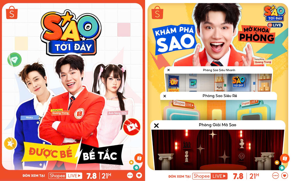 Shopee “Gom hết” dàn sao hội tụ tại đại tiệc Shopee Live 8.8 - Ảnh 2. Shopee “Gom hết” dàn sao hội tụ tại đại tiệc Shopee Live 8.8 - Ảnh 2.