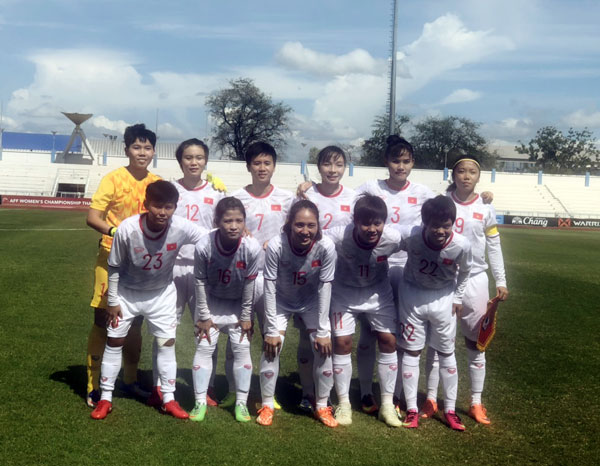 Huỳnh Như bùng nổ với hat-trick, tuyển nữ Việt Nam thắng Indonesia 7-0 để giành vé vào bán kết tại giải Đông Nam Á - Ảnh 1.