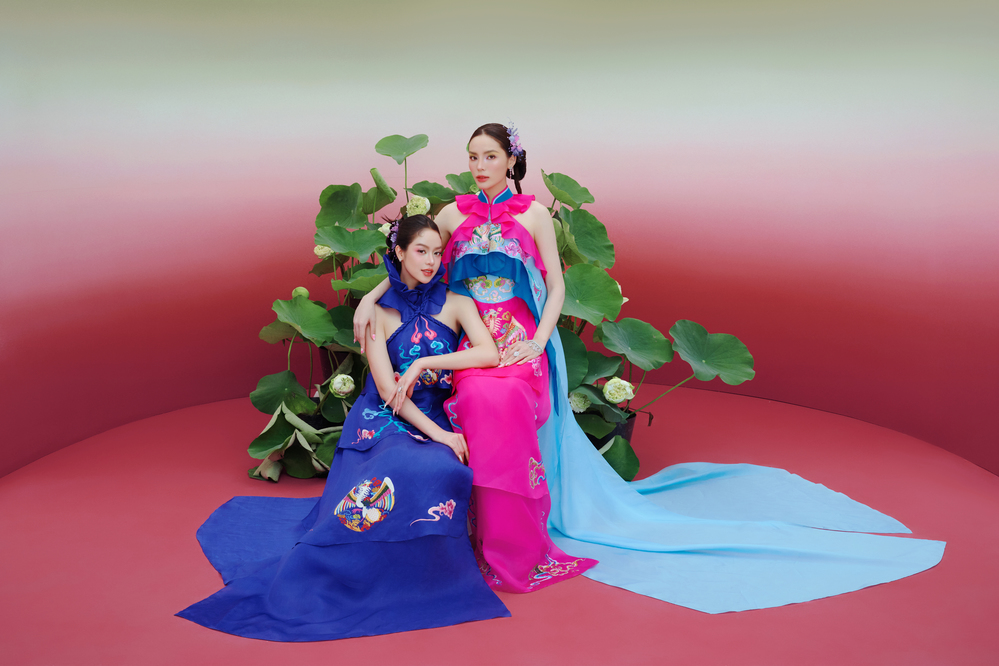 Tiểu Vy - Thanh Thủy - Kỳ Duyên: Nàng thơ của Linh San trong show Lụa Là Trà Hoa - Ảnh 8.