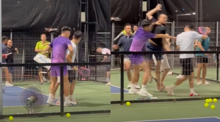 Hàng chục người ẩu đả trên sân pickleball, cộng đồng mạng lên án - Ảnh 1.