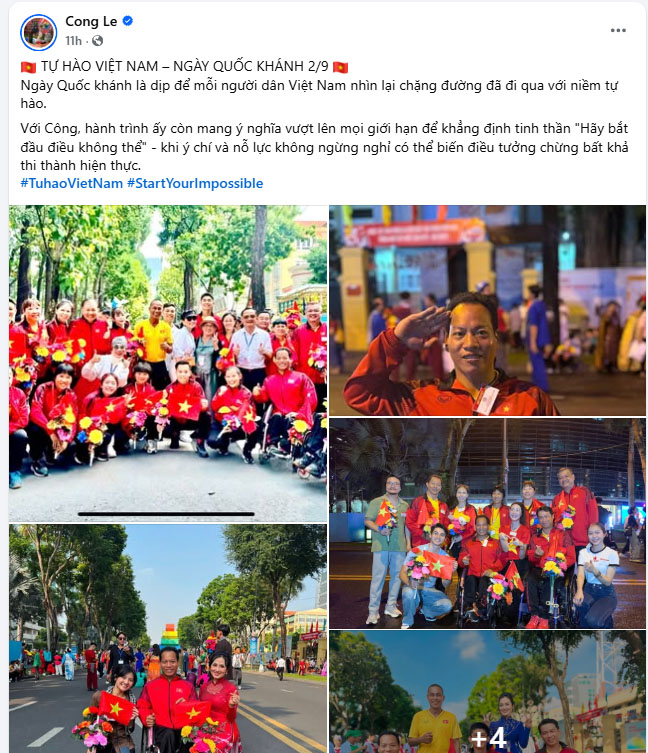 Duy Mạnh diễu hành trong lễ kỷ niệm A80, dàn sao thể thao Việt Nam gửi thông điệp ý nghĩa ngày Quốc khánh 2/9 - Ảnh 7.