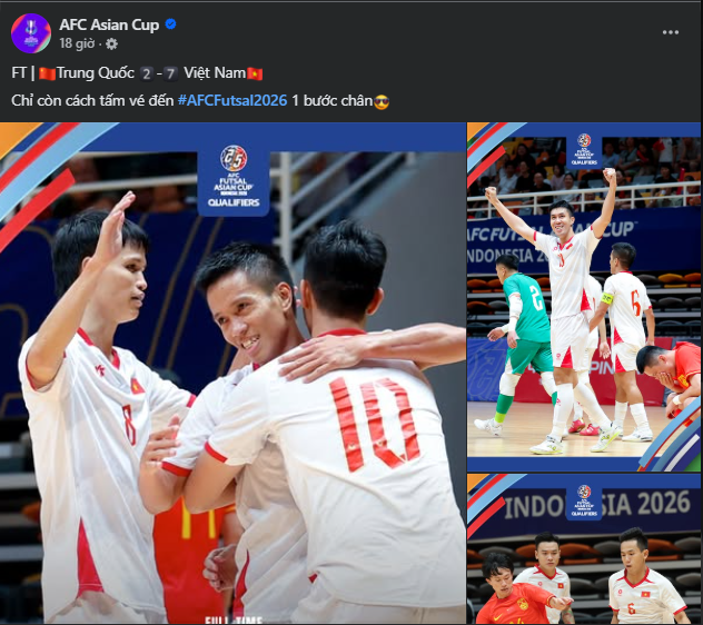 AFC khẳng định một điều khi đội bóng Việt Nam thắng Trung Quốc 7-2 ở giải châu Á - Ảnh 1.