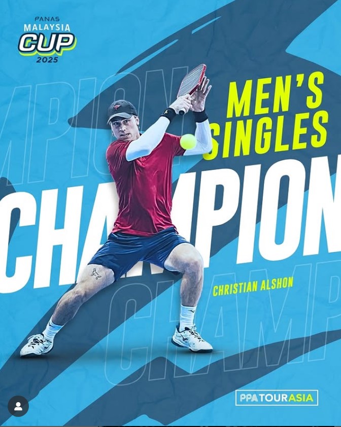 Tay vợt pickleball số 1 thế giới vô địch PPA Malaysia Cup 2025 - Ảnh 1.