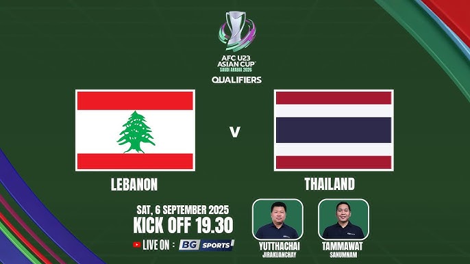 U23 Lebanon vs U23 Thái Lan