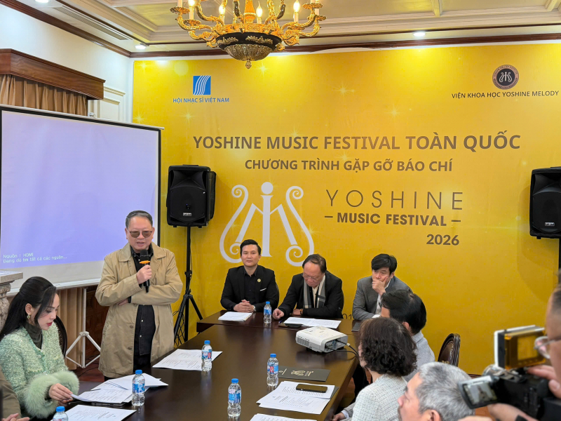 "Yoshine Music Festival toàn quốc 2026" - bồi dưỡng và tôn vinh các tài năng âm nhạc trẻ Việt Nam - Ảnh 1. "Yoshine Music Festival toàn quốc 2026" - bồi dưỡng và tôn vinh các tài năng âm nhạc trẻ Việt Nam - Ảnh 1.
