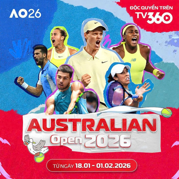 Xem trực tiếp Australian Open 2026 ở đâu? Kênh nào trực tiếp ở Việt Nam? - Ảnh 2.