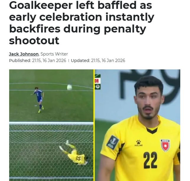 Giải U23 châu Á bùng nổ truyền thông thế giới vì pha bắt penalty khó tin của thủ môn Jordan - Ảnh 3.