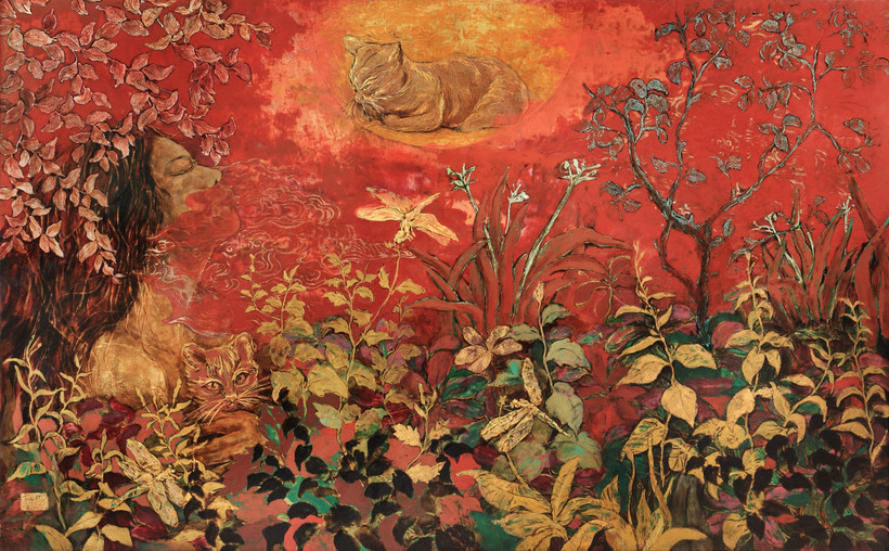 Sơn mài Việt Nam trên hành trình đổi mới ngôn ngữ tạo hình - Ảnh 3.