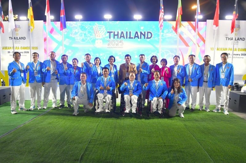 Quốc kỳ Việt Nam tung bay tại Lễ Thượng cờ ASEAN Para Games 13 - Ảnh 6.