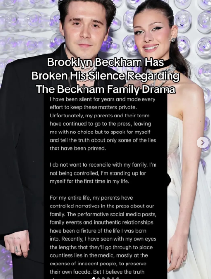 Brooklyn Beckham viết tâm thư dài 6 trang, vạch trần mọi mâu thuẫn, tuyên bố không muốn hàn gắn với gia đình - Ảnh 1.