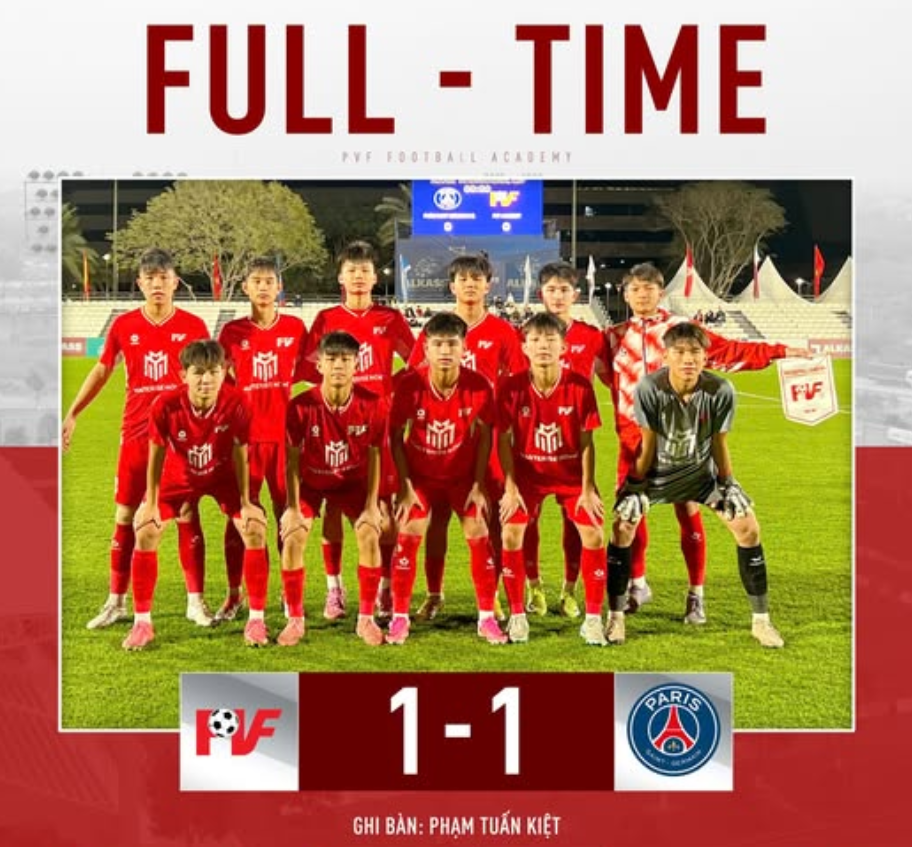 CLB Việt Nam tạo địa chấn khó tin trước PSG ở giải quốc tế 2 Tin nóng thể thao sáng 23/1: Đại diện Việt Nam ghi bàn ngay phút đầu trước đội trẻ PSG ở giải quốc tế