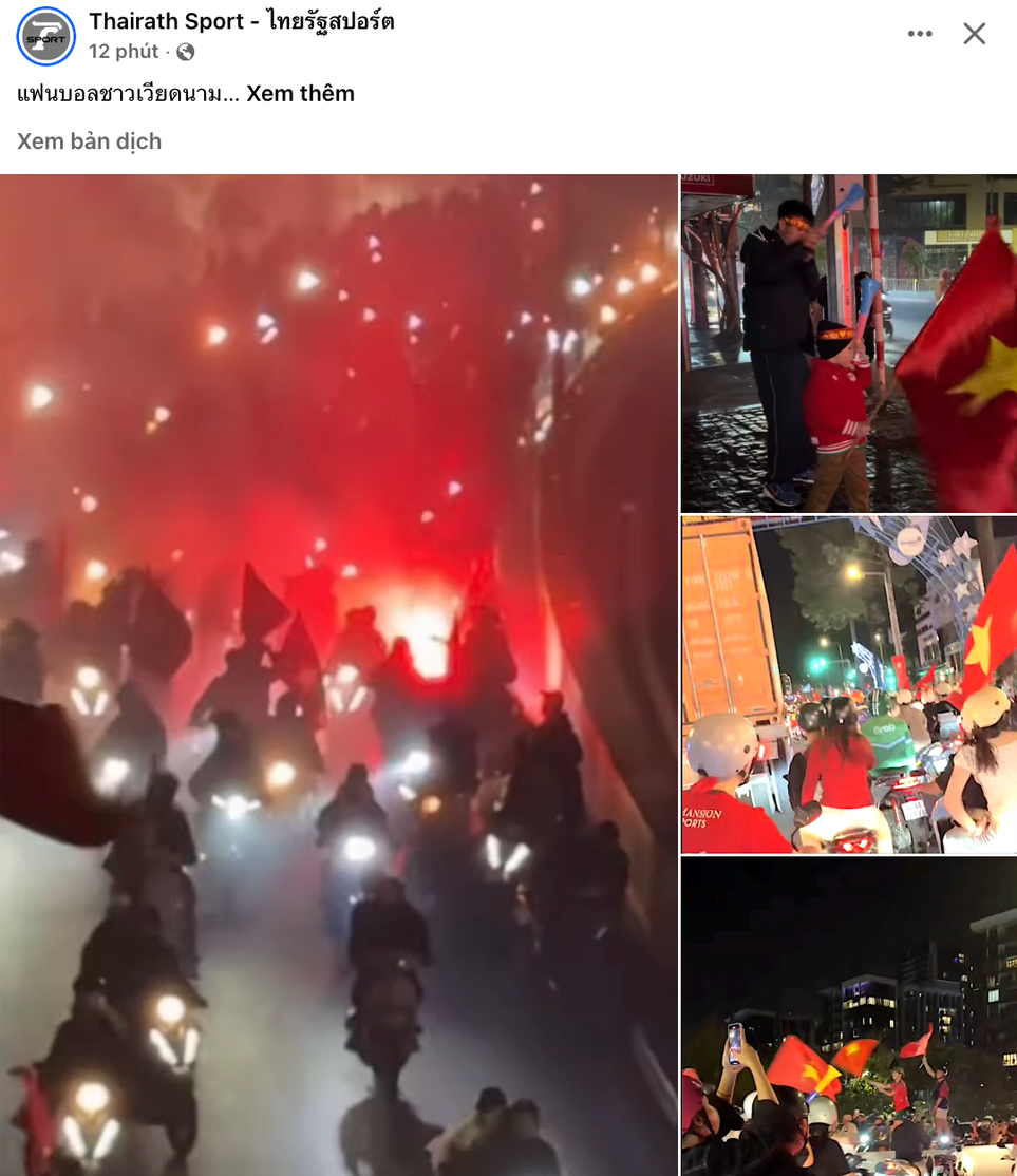 Cảnh CĐV 'đi bão' mừng U23 Việt Nam chiến thắng đồng loạt lên báo nước ngoài - Ảnh 2. Cảnh CĐV 'đi bão' mừng U23 Việt Nam chiến thắng đồng loạt lên báo nước ngoài - Ảnh 2.