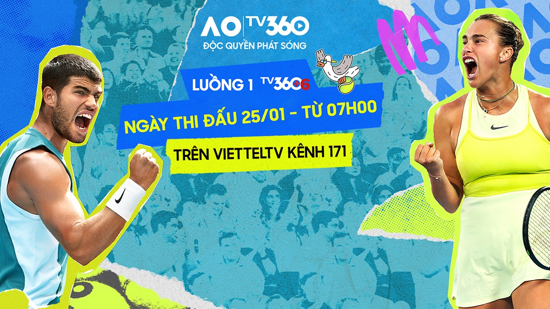 Link xem trực tiếp Australian Open 2026 hôm nay 25/1