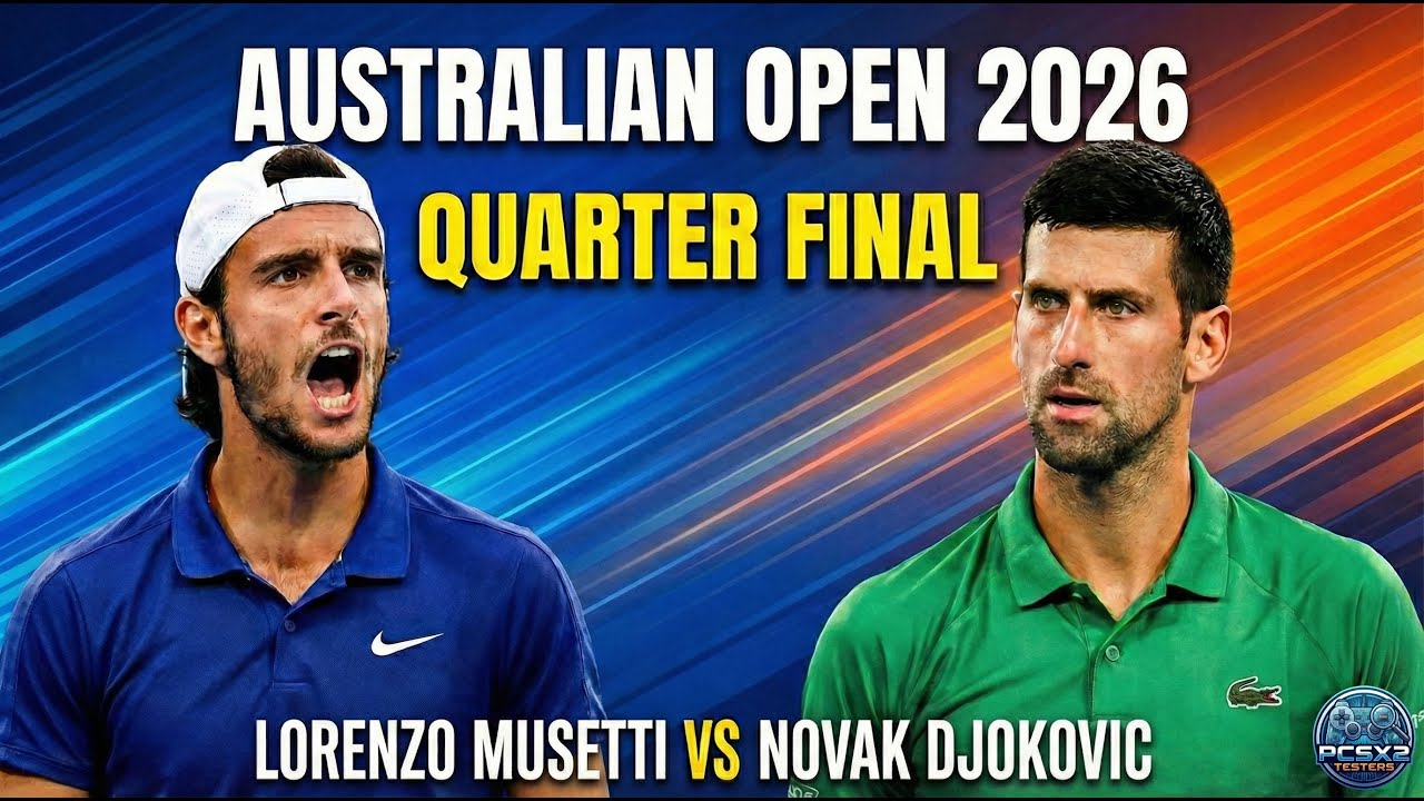Link xem trực tiếp Musetti vs Djokovic 11h15 hôm nay, vòng tứ kết Australian Open 2026