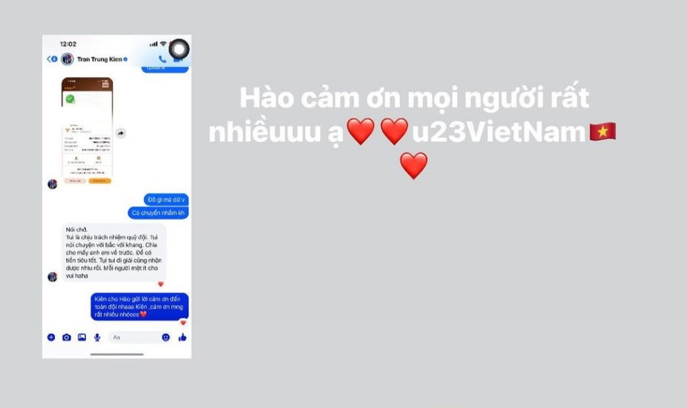 Trần Trung Kiên và U23 Việt Nam có hành động ấm áp với Bùi Vĩ Hào  - Ảnh 1.