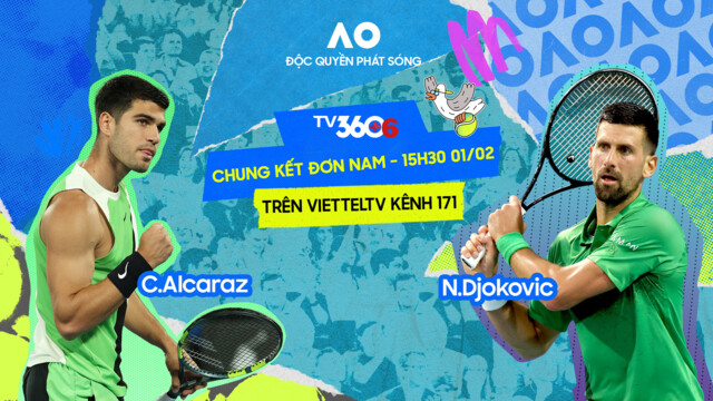 Trực tiếp tennis Alcaraz vs Djokovic 15h30 hôm nay, chung kết đơn nam Australian Open 2026 - Ảnh 2. Trực tiếp tennis Alcaraz vs Djokovic 15h30 hôm nay, chung kết đơn nam Australian Open 2026 - Ảnh 2.