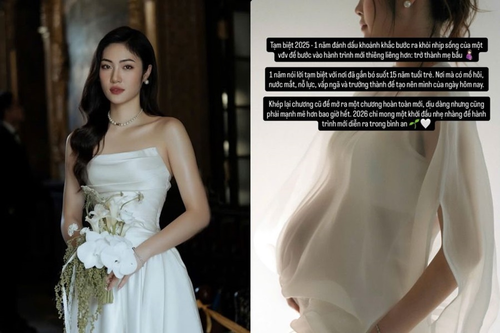 Trên Instagram cá nhân, phụ công Trần Việt Hương đã chia sẻ hình ảnh cô đang trong quá trình mang thai con đầu lòng