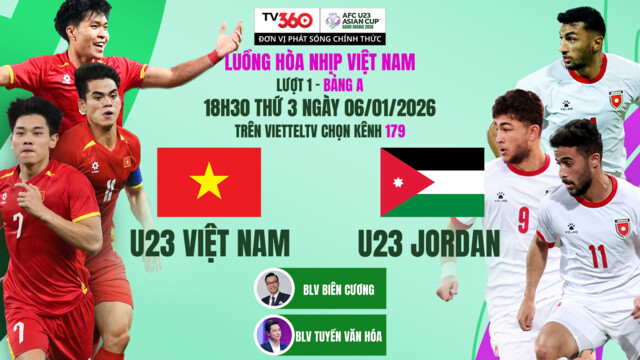 Lịch thi đấu bóng đá hôm nay 6/1: Trực tiếp U23 Việt Nam đấu với U23 Jordan  - Ảnh 1.