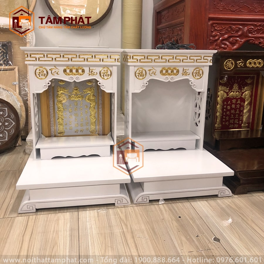Top 5 mẫu bàn thờ Ông Địa Thần Tài và cách bày trí - Ảnh 3.