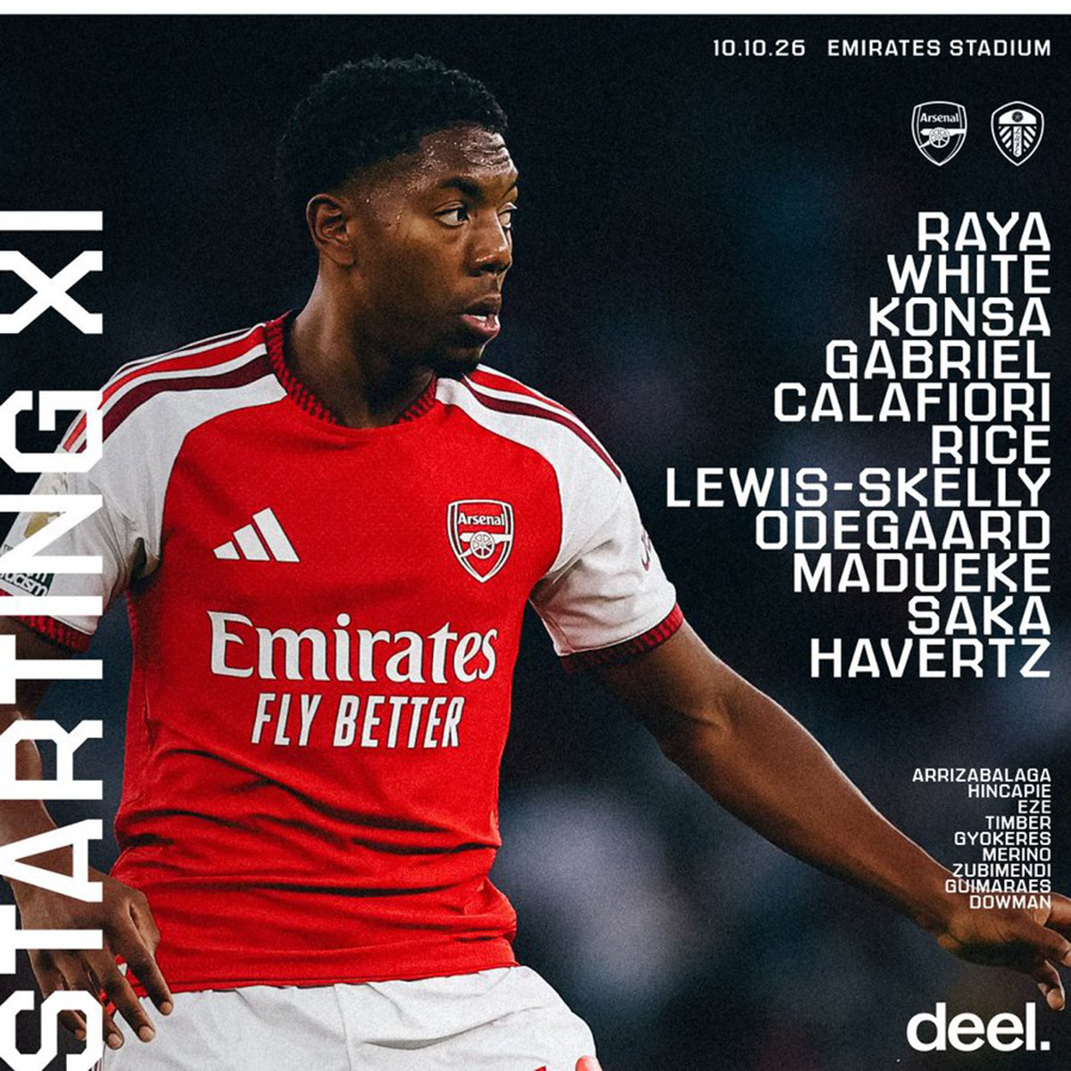 Trực Tiếp Bóng Đá Arsenal Vs Leeds (1-1, Hiệp 2): Calafiori Gỡ Hòa Doi Hinh Arsenal Ok 17916277408241031206797