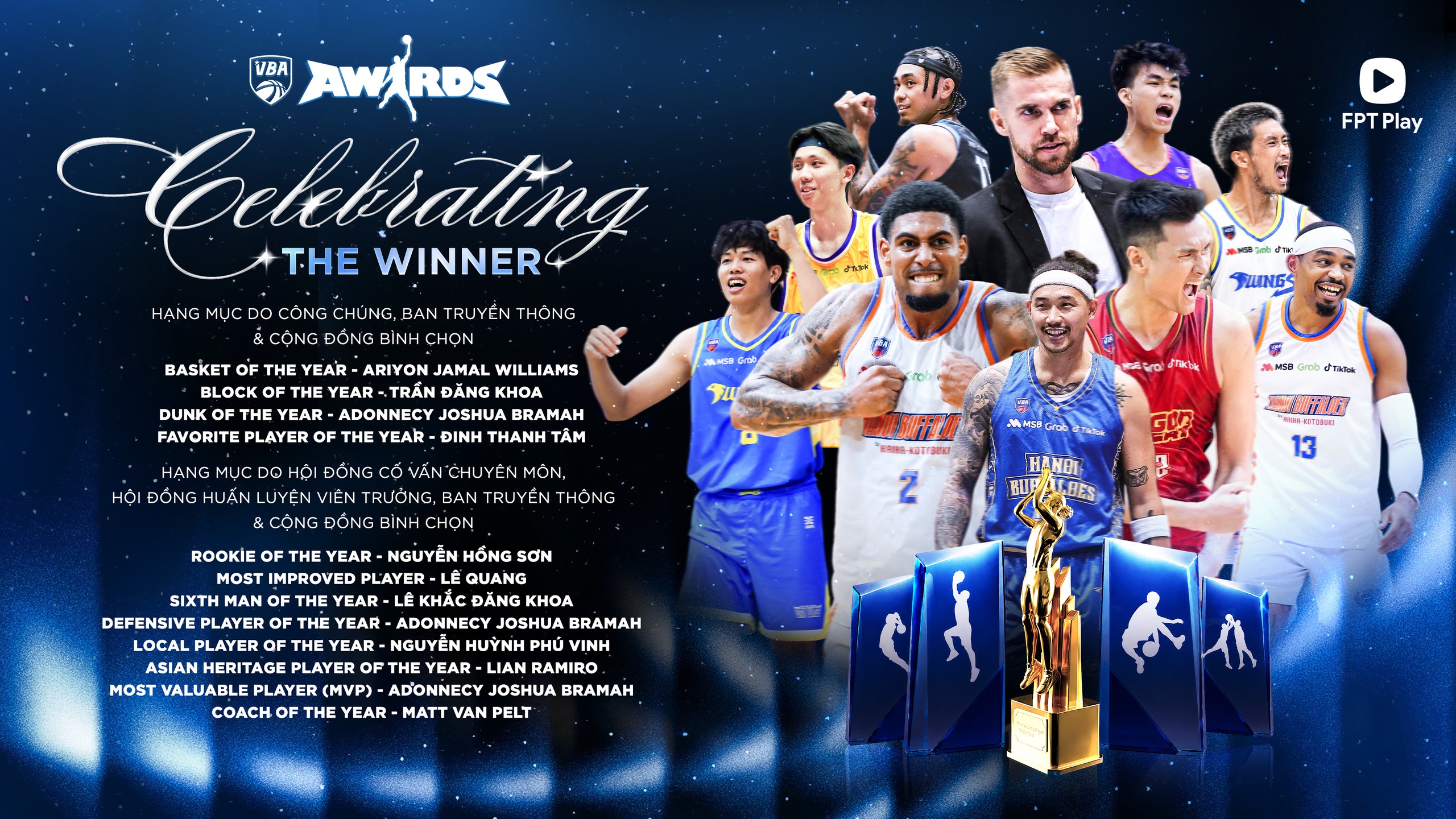 Hanoi Buffaloes áp đảo tại VBA Awards 2026 - Ảnh 4. Hanoi Buffaloes áp đảo tại VBA Awards 2026 - Ảnh 4.