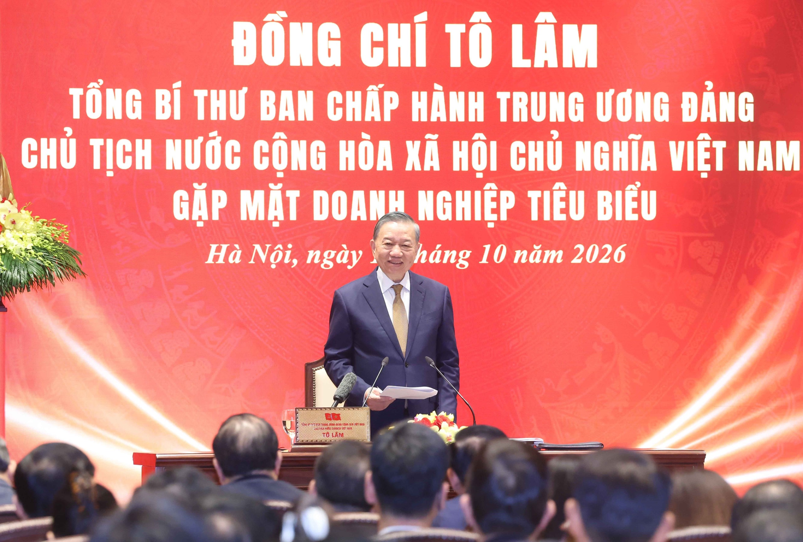 Tổng Bí thư, Chủ tịch nước Tô Lâm phát biểu. Ảnh: Thống Nhất – TTXVN