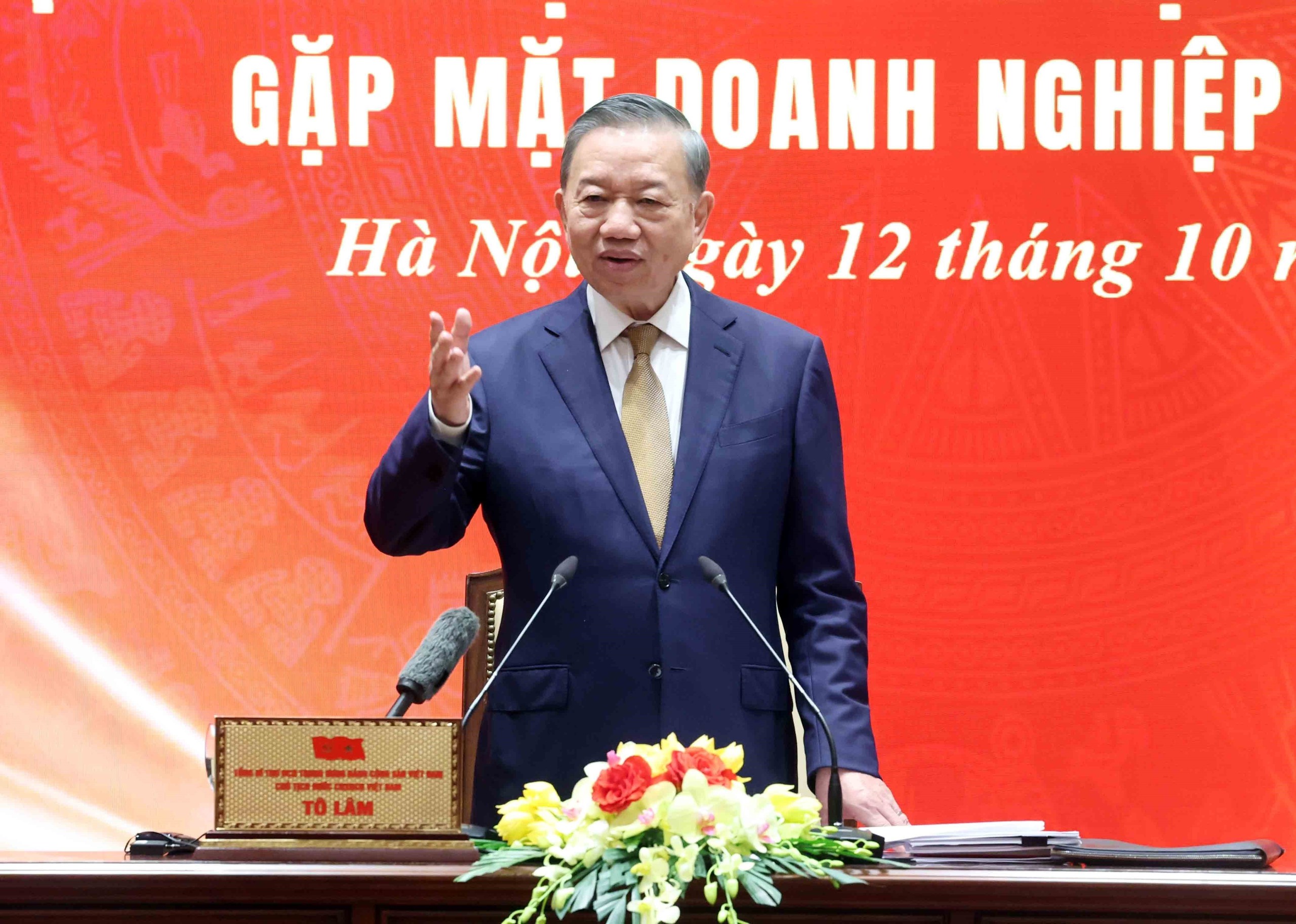 Tổng Bí thư, Chủ tịch nước Tô Lâm phát biểu. Ảnh: Thống Nhất – TTXVN