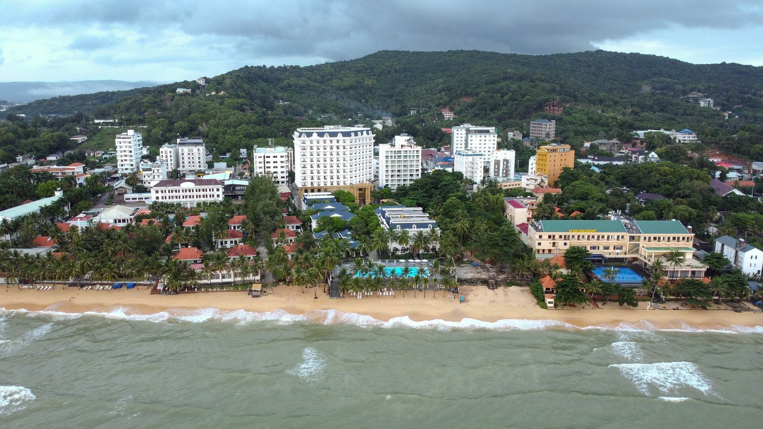 Không gian đô thị ven biển Phú Quốc nhìn từ trên cao. Ảnh: TTXVN