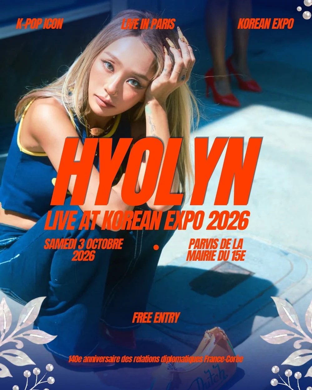 Hyolyn lần đầu trình diễn "ONE SONG ONE PEACE", lan tỏa thông điệp hòa bình tại Paris - Ảnh 1. Hyolyn lần đầu trình diễn "ONE SONG ONE PEACE", lan tỏa thông điệp hòa bình tại Paris - Ảnh 1.