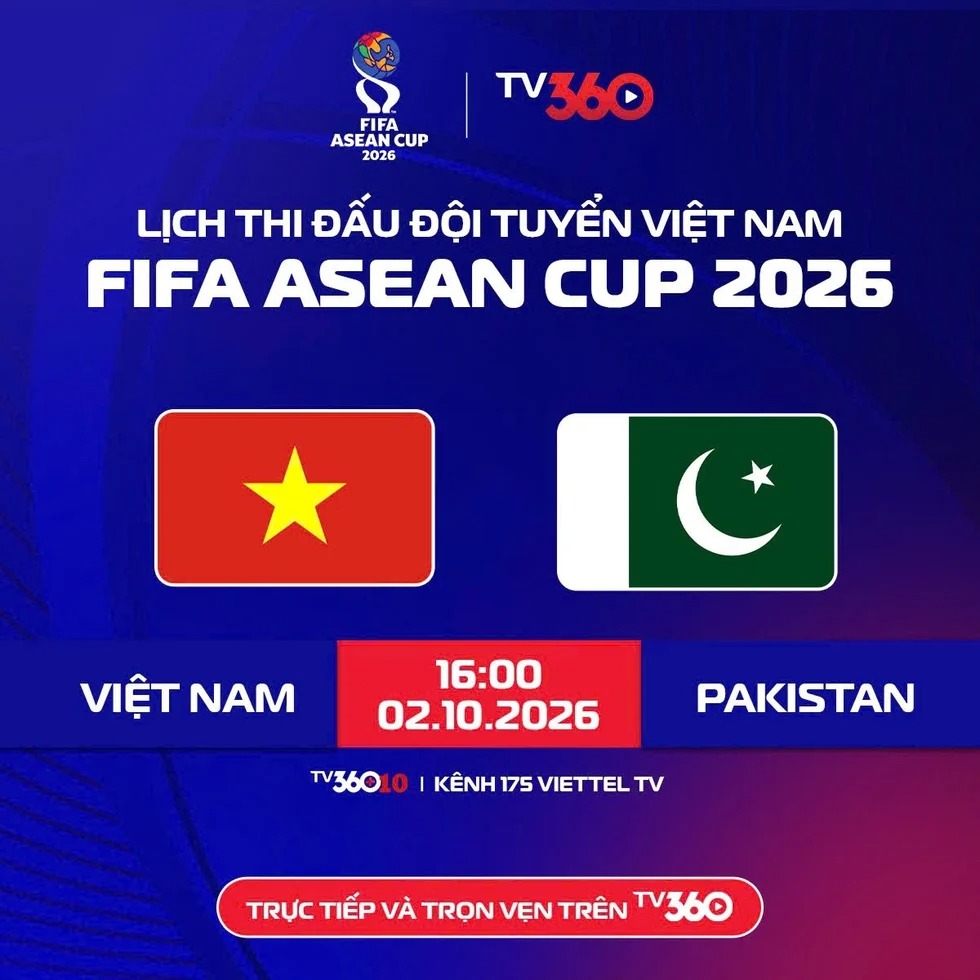 Lịch thi đấu bóng đá hôm nay 2/10: Trực tiếp Việt Nam vs Pakistan - Ảnh 2.