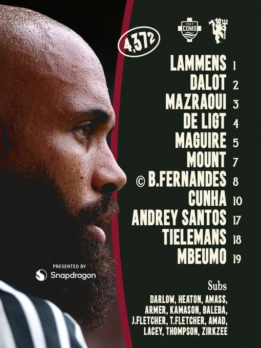 TRỰC TIẾP bóng đá Como vs MU: Cunha và Bruno Fernandes đá chính - Ảnh 2.