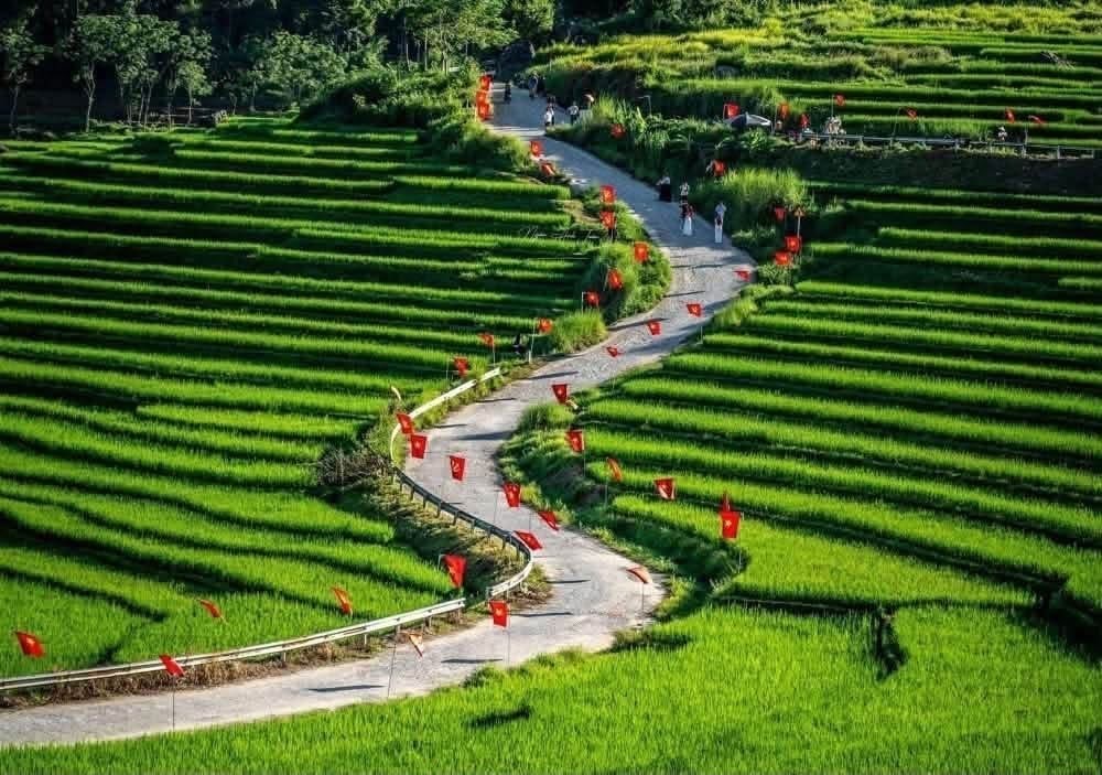 Một góc khu du lịch sinh thái cộng đồng Pù Luông