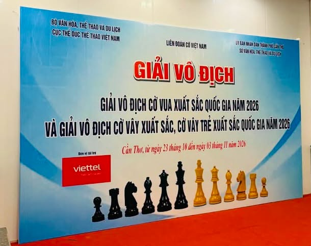 Khai mạc Giải vô địch Cờ vua xuất sắc quốc gia 2026 tại Cần Thơ - Ảnh 2. Khai mạc Giải vô địch Cờ vua xuất sắc quốc gia 2026 tại Cần Thơ - Ảnh 2.