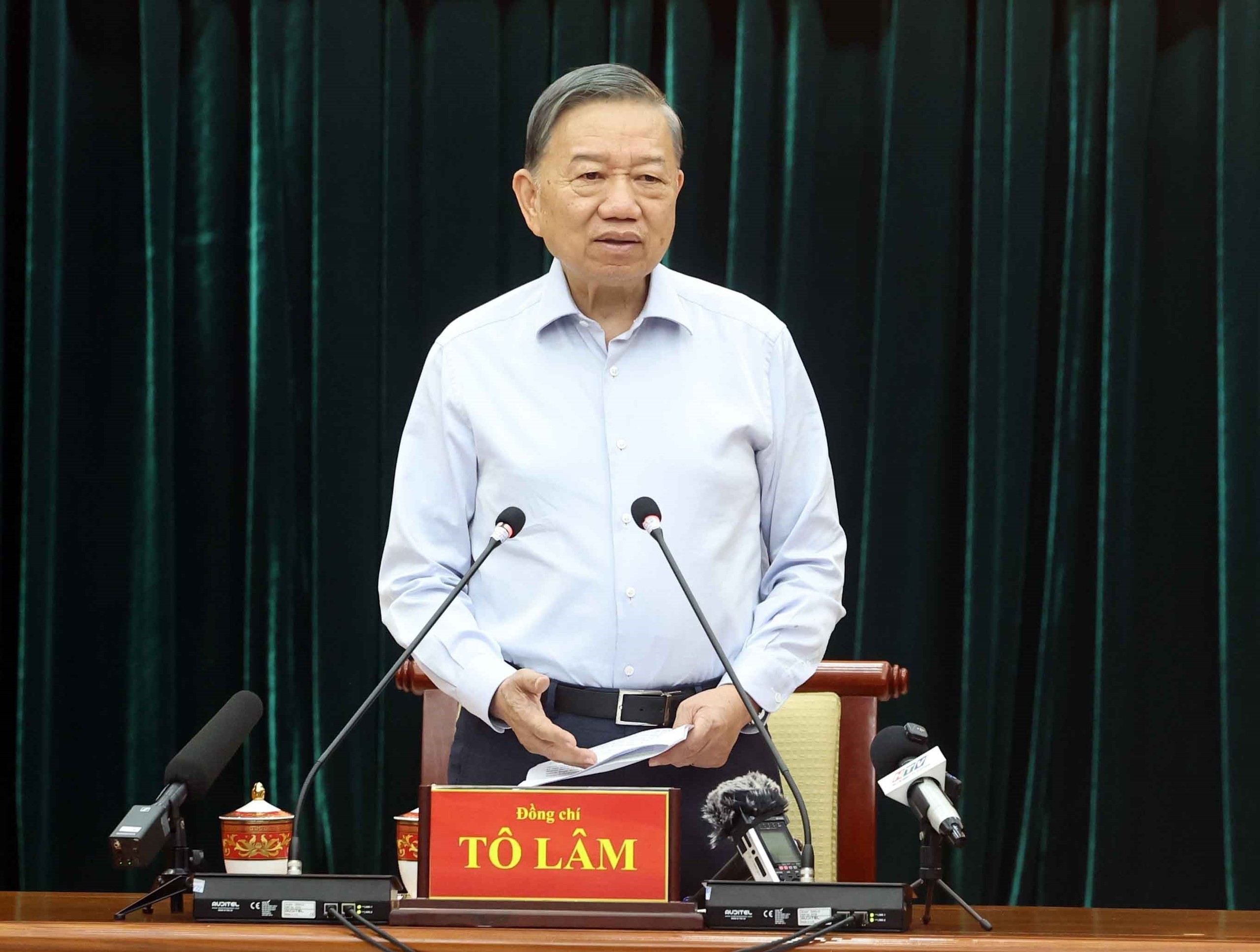 Tổng Bí thư, Chủ tịch nước Tô Lâm phát biểu chỉ đạo. Ảnh: Thống Nhất – TTXVN