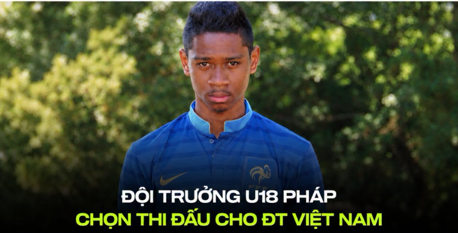 Cao Pendant Quang Vinh từng là đội trưởng U18 Pháp, có cơ hội sát cánh cùng những cầu thủ nổi tiếng như Ousmane Dembele và Ibrahima Konate, trước khi nhập quốc tịch Việt Nam và được trao cơ hội khoác áo đội tuyển quốc gia