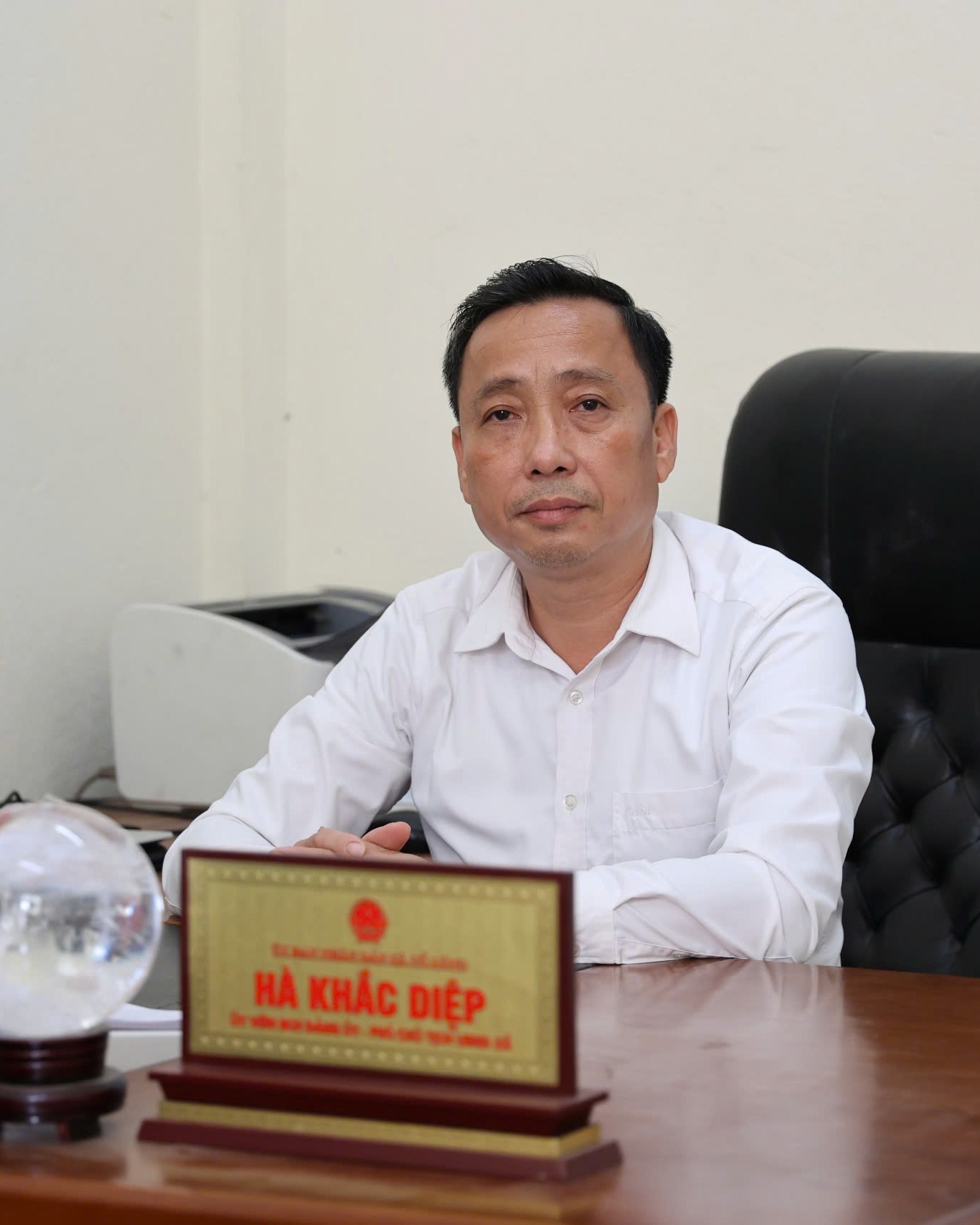 Ông Hà Khắc Diệp, Phó Chủ tịch UBND xã Cổ Lũng. Ảnh: Mộng Long